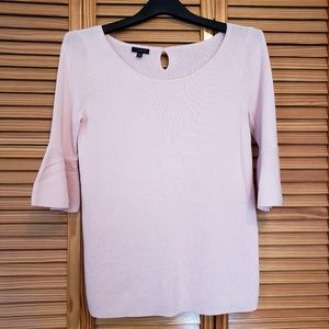 Pink Talbots Ruffle Sleeved Top